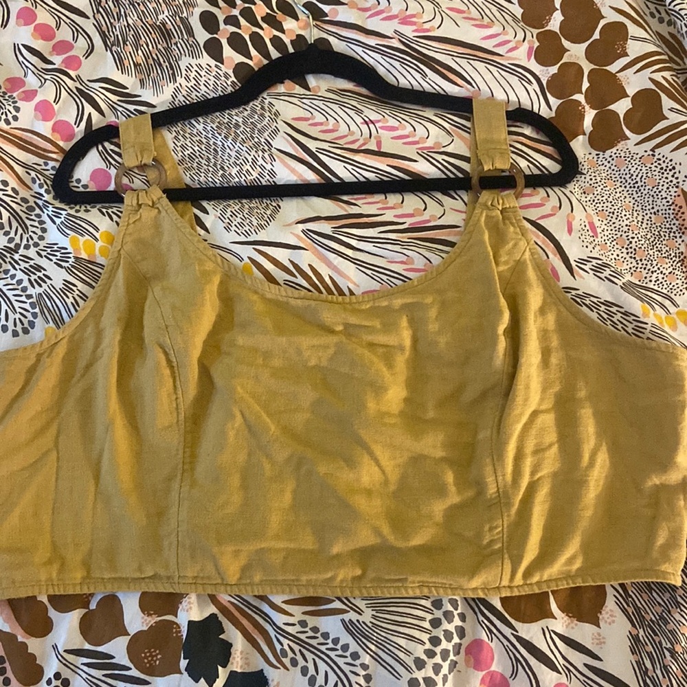 AE Mustard Crop Top